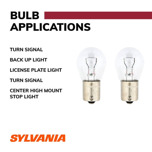 SYLVANIA 1156 Long Life Mini Bulb, 2 Pack, , hi-res